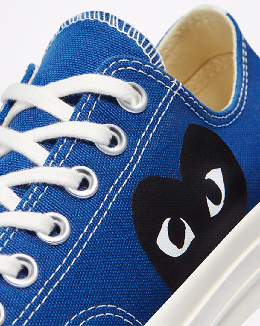 Tenisi Barbati Converse x Comme des Garçons PLAY Chuck 70 Albastri Negrii | RO XYW13A953